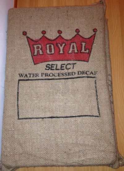 Seat cushion made from recycled coffee bag - livingwiththewebers.com