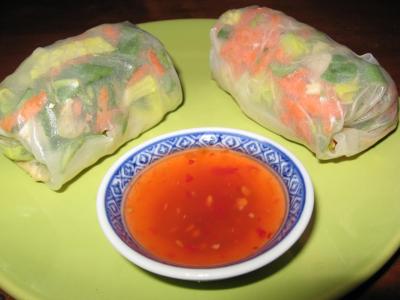 Spring Rolls served with Sweet Chili Sauce