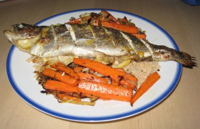 Lemon Baked Whole Rainbow Trout