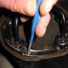 mock up for setting rivet with punch