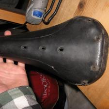 formed leather free of rails and rivets