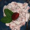 strawberries mixed with lemon juice and creme fraîche