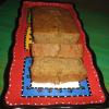 Pumpkin Bread displayed on our colorful Turkish serving plate